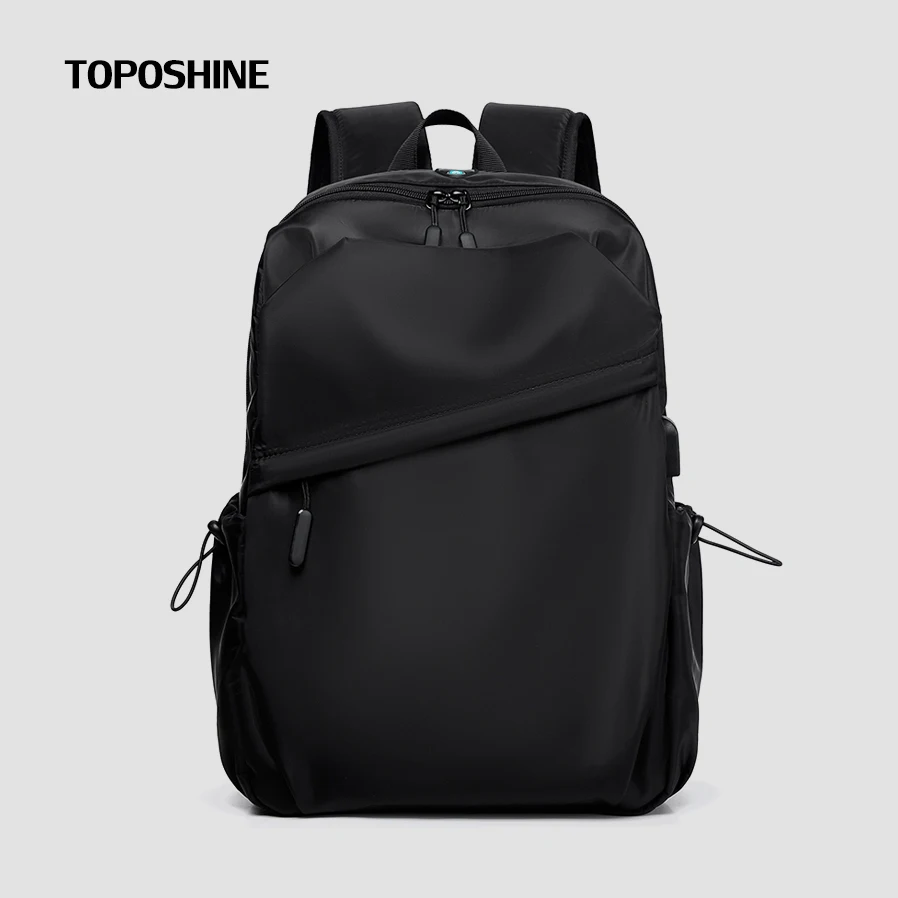 Toposhine Large Capacity Backpacks Multifunction USB Charging Bag Male Waterproof Nylon Cloth Rucksack For Laptop Business Bags