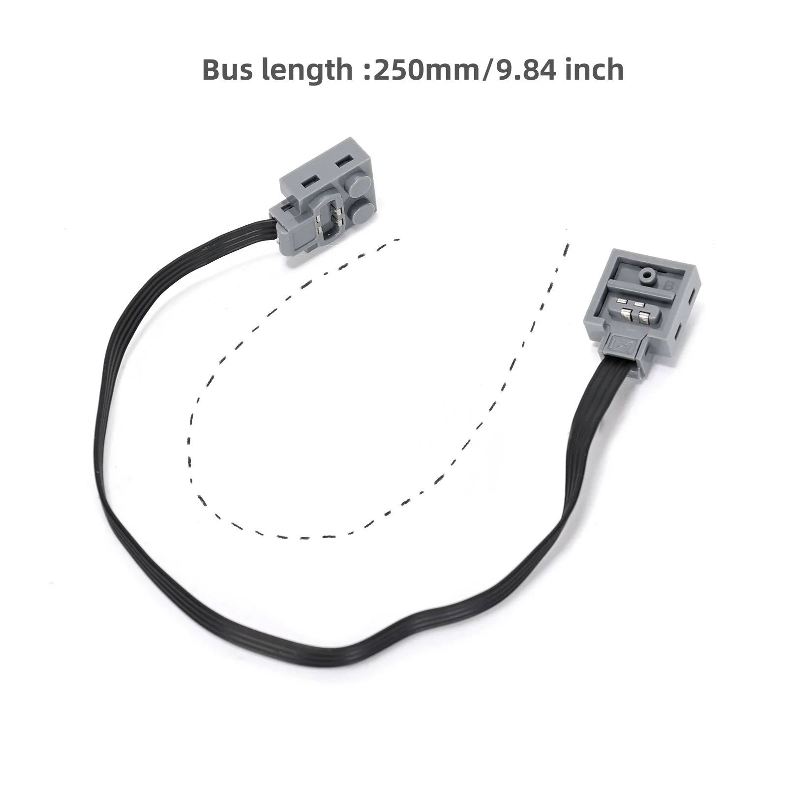 2Pcs Extension Cables 250mm Compatible with Lego 8870 Light Switch 8869 Technical Power Functions Extension Wire