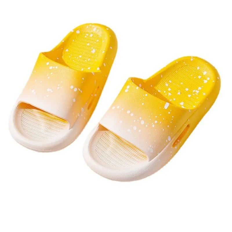 Gradient Color Slippers Children Summer New Boys and Girls Sandals Indoor Home Parent-child Sandals chaussure enfant garçon