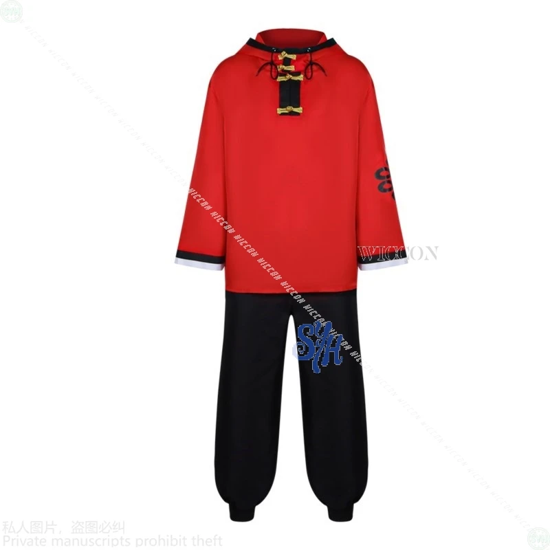 أنيمي Gokurakugaiii تأثيري ألما زي الأحمر البلوز السراويل فاسق موضة Y2k موحدة الباروكات هالوين عيد الميلاد لعب الأدوار كوس #6