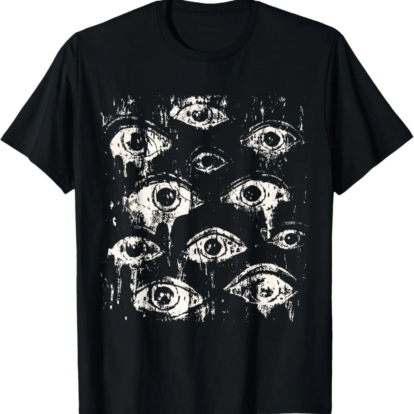 

Gothic Eye Graphic Printing Summer Autumn Winter Cotton Men's and Women's T-shirts Short Sleeves Luxury Outdoor Sports Brand