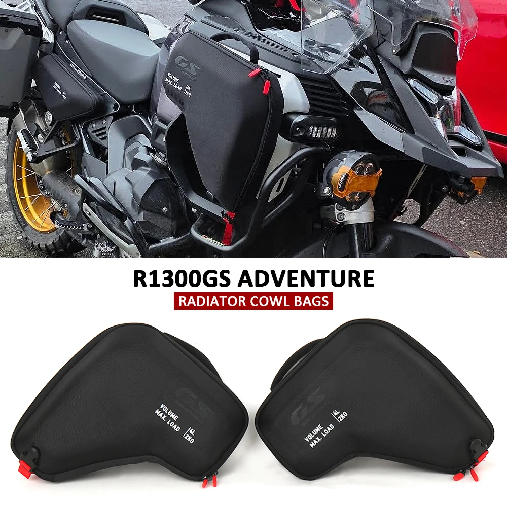 R 1300 gs aventura 4l acessórios da motocicleta radiador cowl saco lateral carenagem ferramenta sacos de armazenamento 2kg para bmw r1300gsa r1300gs adv