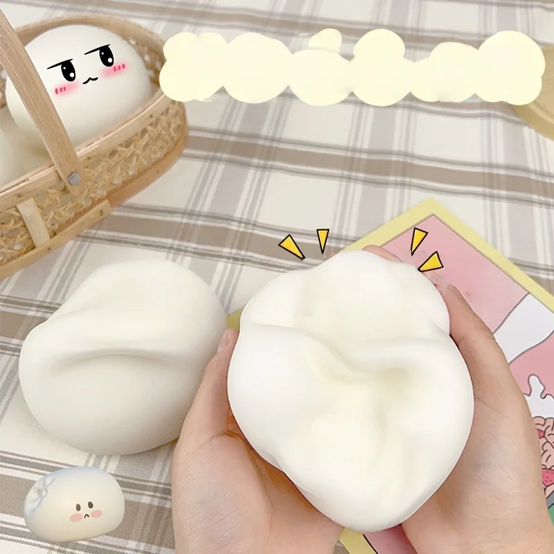 Slow Rebound Thrust Relief Sensory Soft Bun Squeeze Ball Squishy Bread Stress Ball Fidget ornaments Fidget ornaments Adults Gift