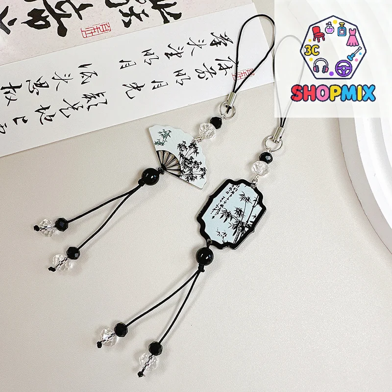 النمط الصيني عقد بحلية متدلية على شكل فراشة مكافحة خسر الهاتف الخليوي الحبل DIY بها بنفسك اليدوية خمر شرابة مفتاح سلسلة حقيبة معلقة مجوهرات الحلي #1