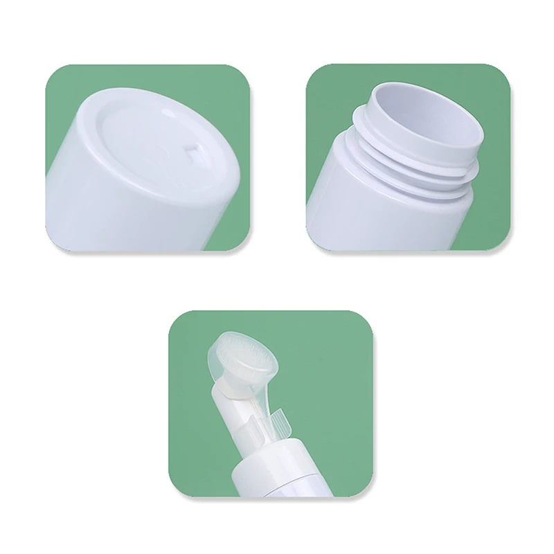 Empty Facial Cleanser Mousse Foam Gel Head Wash Brush Foam Bottle Pressure Type Cleansing Milk Foaming Soap Pump Dispenser