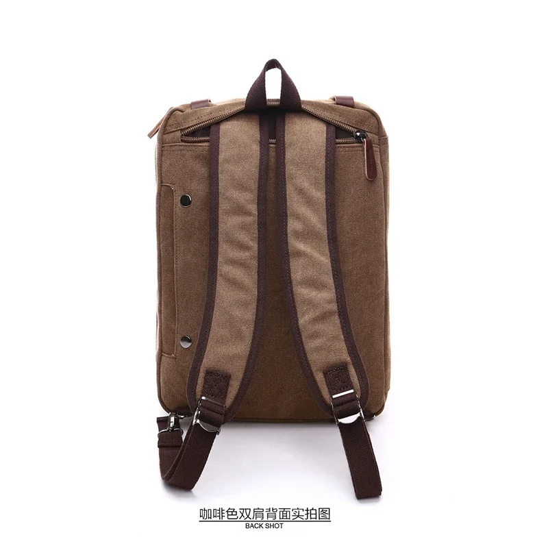 Laptop Shoulder Bag Business Briefcase Travel Backpack Travel Leisure Canvas Bag Large Capacity Multifunctional Bag