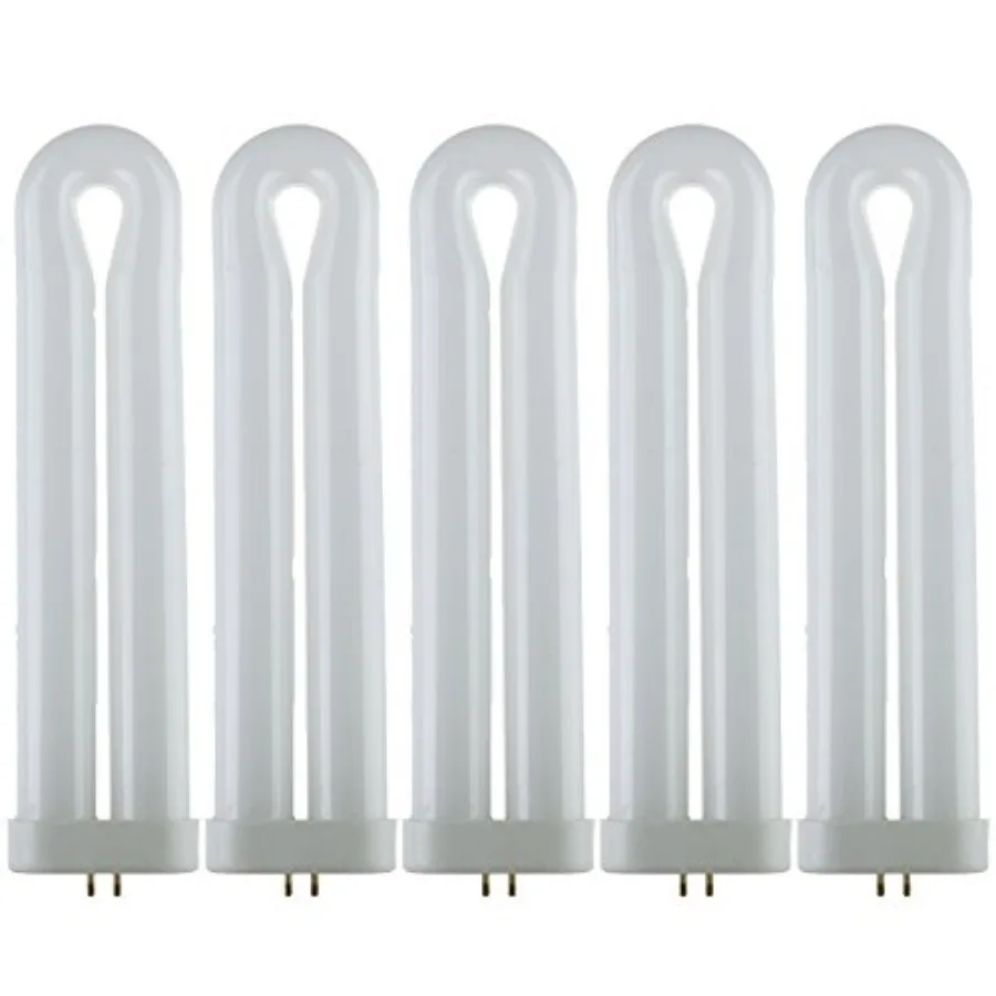 

486-SU Fluorescent U-Shaped Light Bulb, 25 Watts, UV Light, 365nm Color Wavelength, GX10q 4-Pin Base, Plug-in, 5, 000 Hour Life