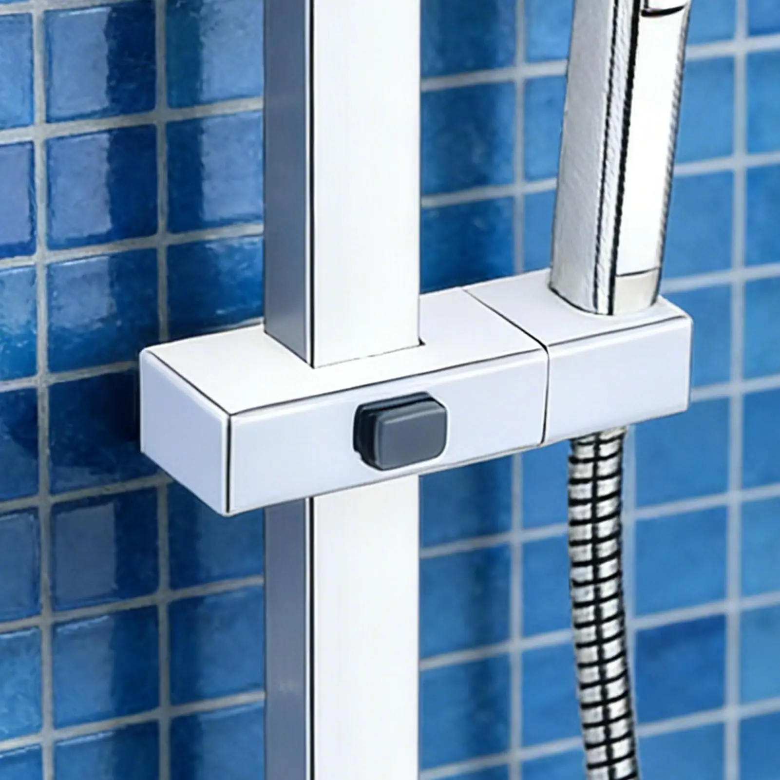 

Universal Shower Head Holder Adjustable Shower Rail Holder Bathroom Accessories Replacement Hand Shower Bracket for Slide Bar