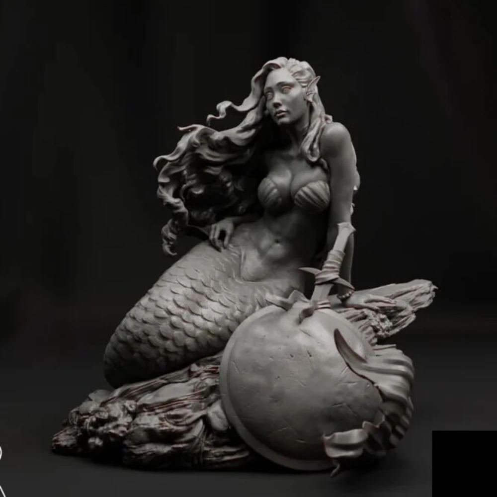 

1/24 resin soldier model - GK fantasy theme - fantasy mermaid - unassembled and unpainted DIY kit - 704