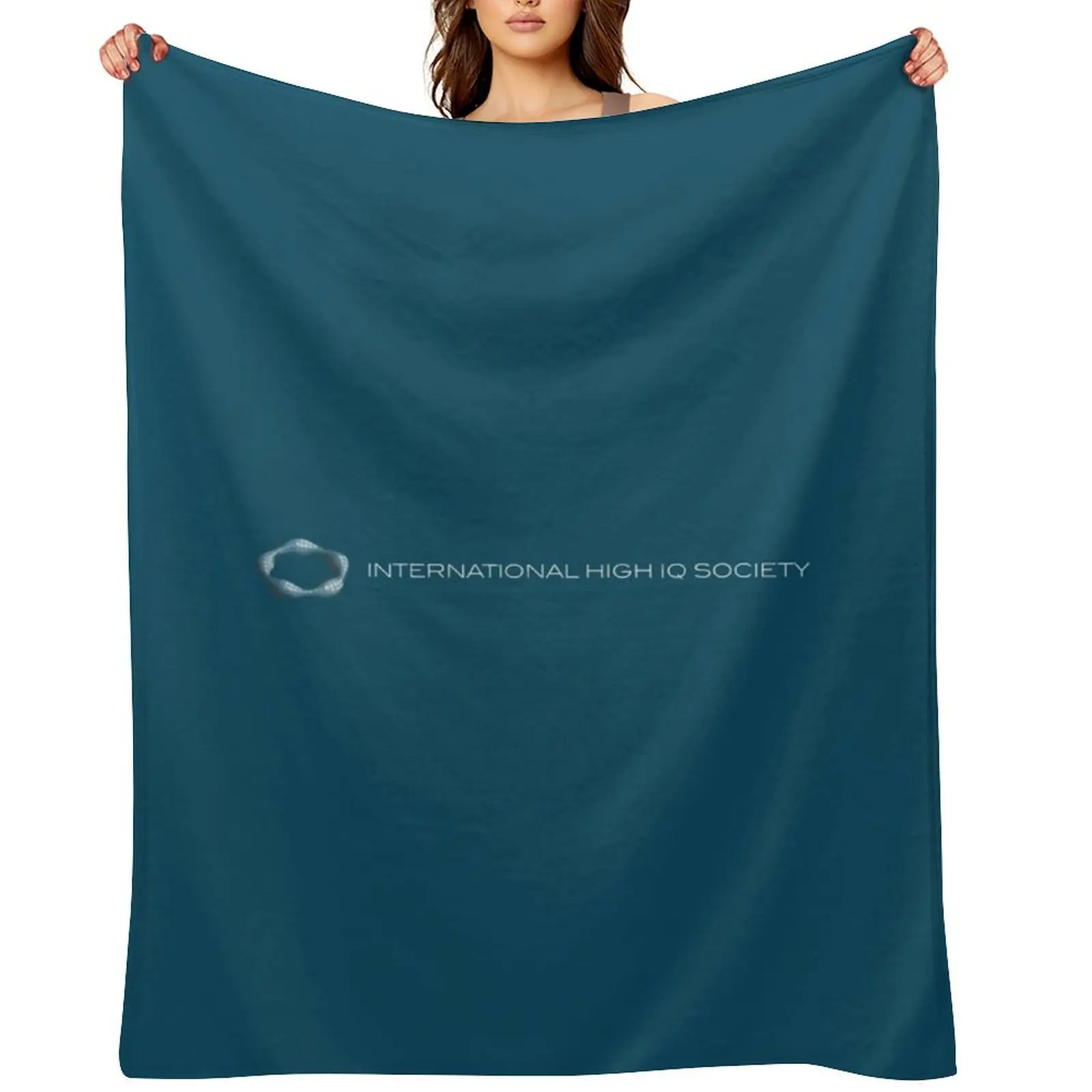 

International High IQ Society - Logo Blue Throw Blanket warm for winter Luxury St anime Multi-Purpose Blankets