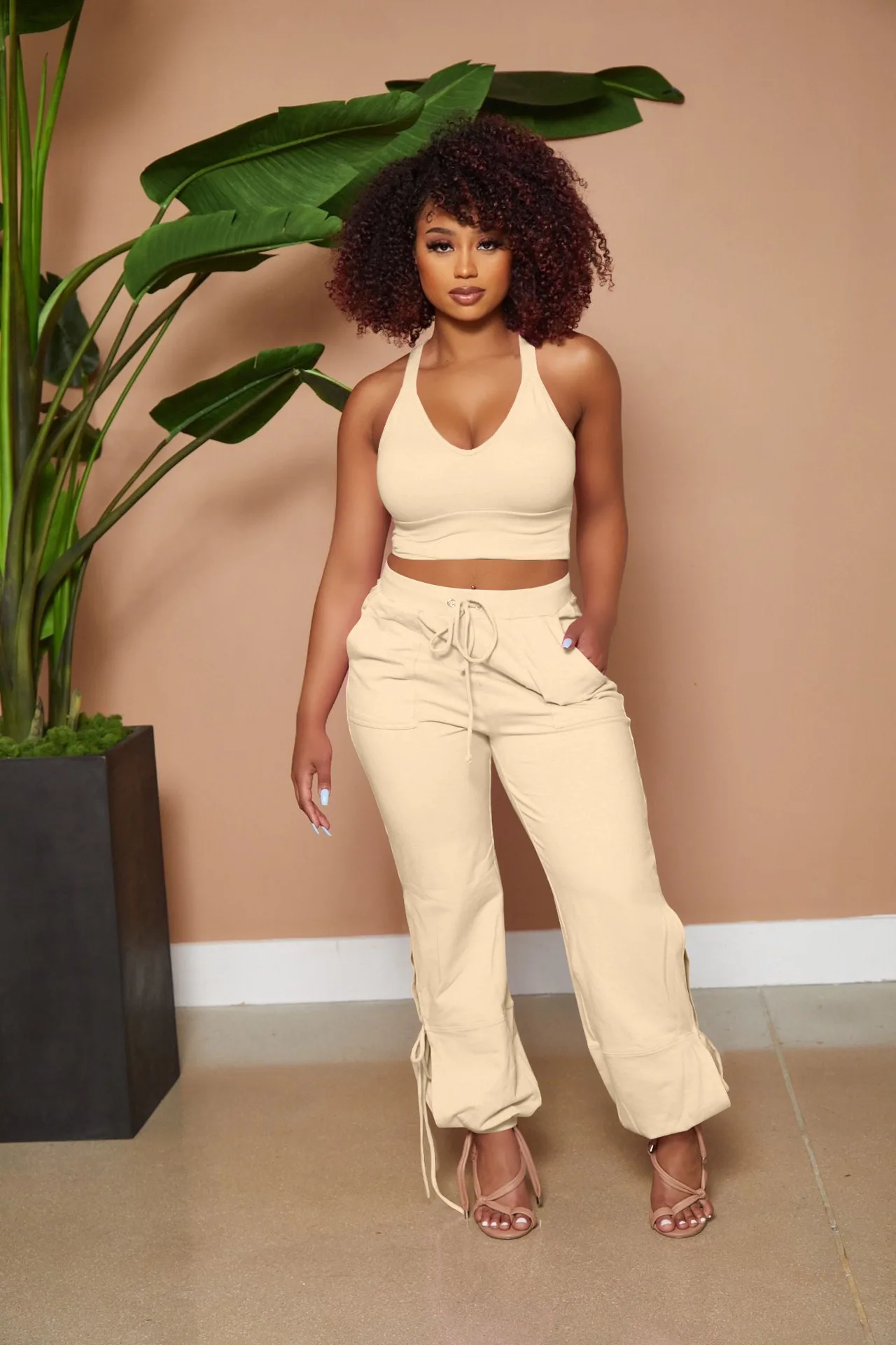 two piece set women outfits summer 2 piece set women outfit summer outfits for woman 2022 pants sets crop top wholesale