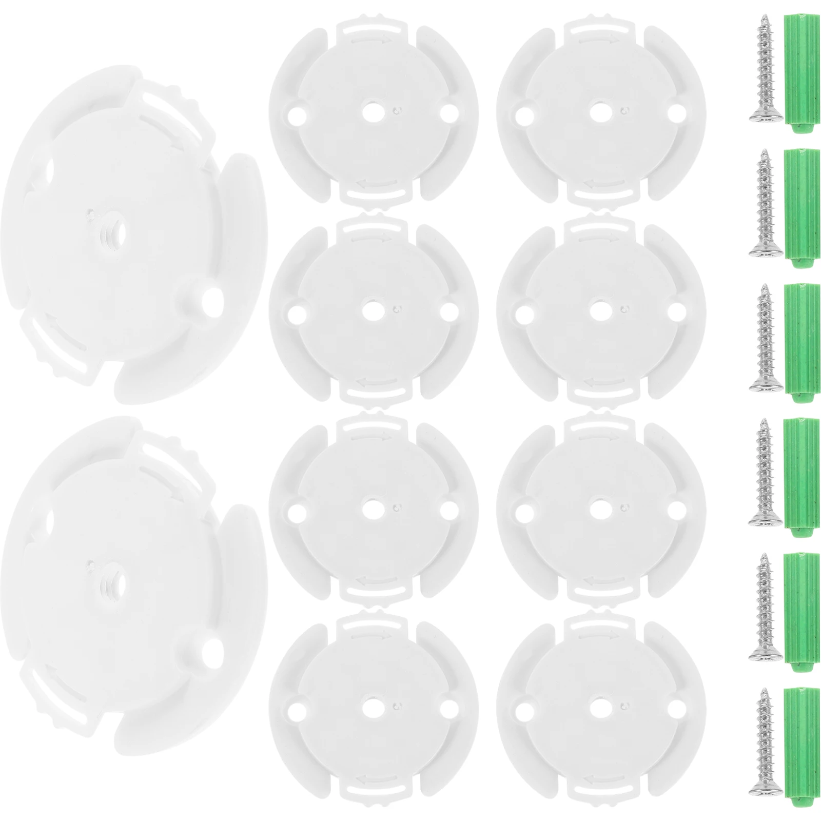 

20pcs Round Plastic Camera Base Stable Security Camera Mount Easy Installation Indoor Use Durable Compact Support Base For