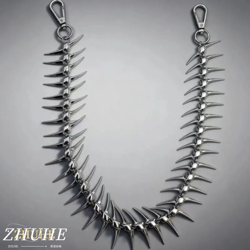 

Gothic Spike Copper Waist Chain, Fashion Jewelry Accessories for Men and Women, Edgy Hip Hop Trouser Chain, Punk Style Jeans Cha
