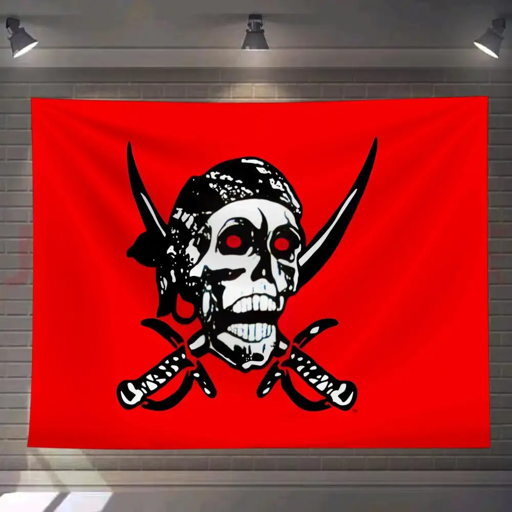 

Jolly Roger COOL Tapestry Custom Living Bedroom Party Dormitory Interior Wall Bohemian Decoration Attached Clip