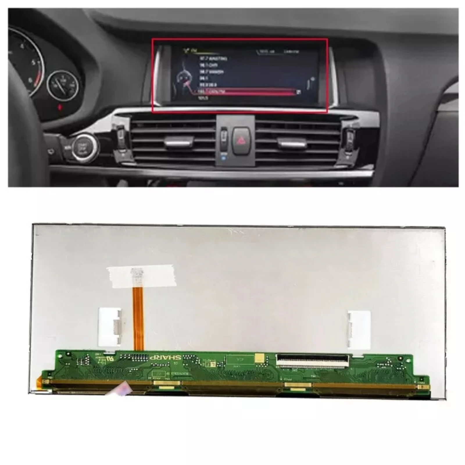 8.8인치 자동차 LCD 디스플레이 스크린 라디오 NAV LQ088K5RZ01 4300345W BMW X3 F25 2009-2017 X4 F26 2013-2018 NBT EVO 대시보드 부품