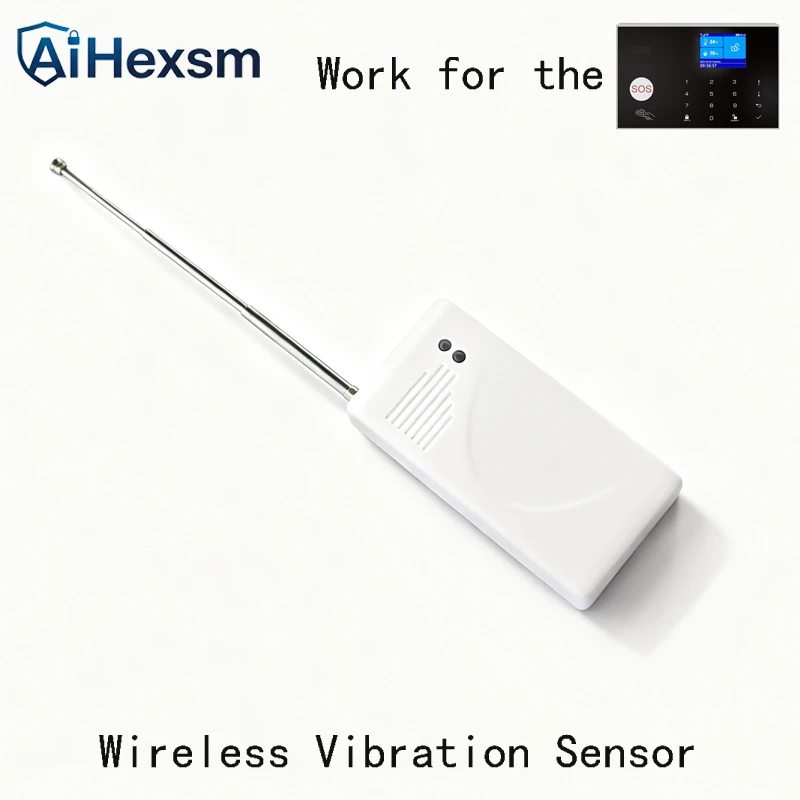 NEW 1527 433MHz Wireless Vibration Break Breakage Glass Sensor Detector for  our WIFI GSM Home Burglar Security Alarm System - AliExpress 30