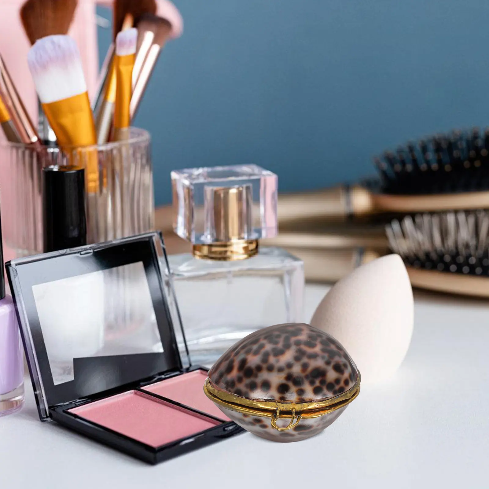 

1 шт. шкатулка для украшений в морском стиле в форме ракушки, креативный футляр для хранения колец и серег, органайзер для подарков на предложение, помолвку, свадьбу для женщин