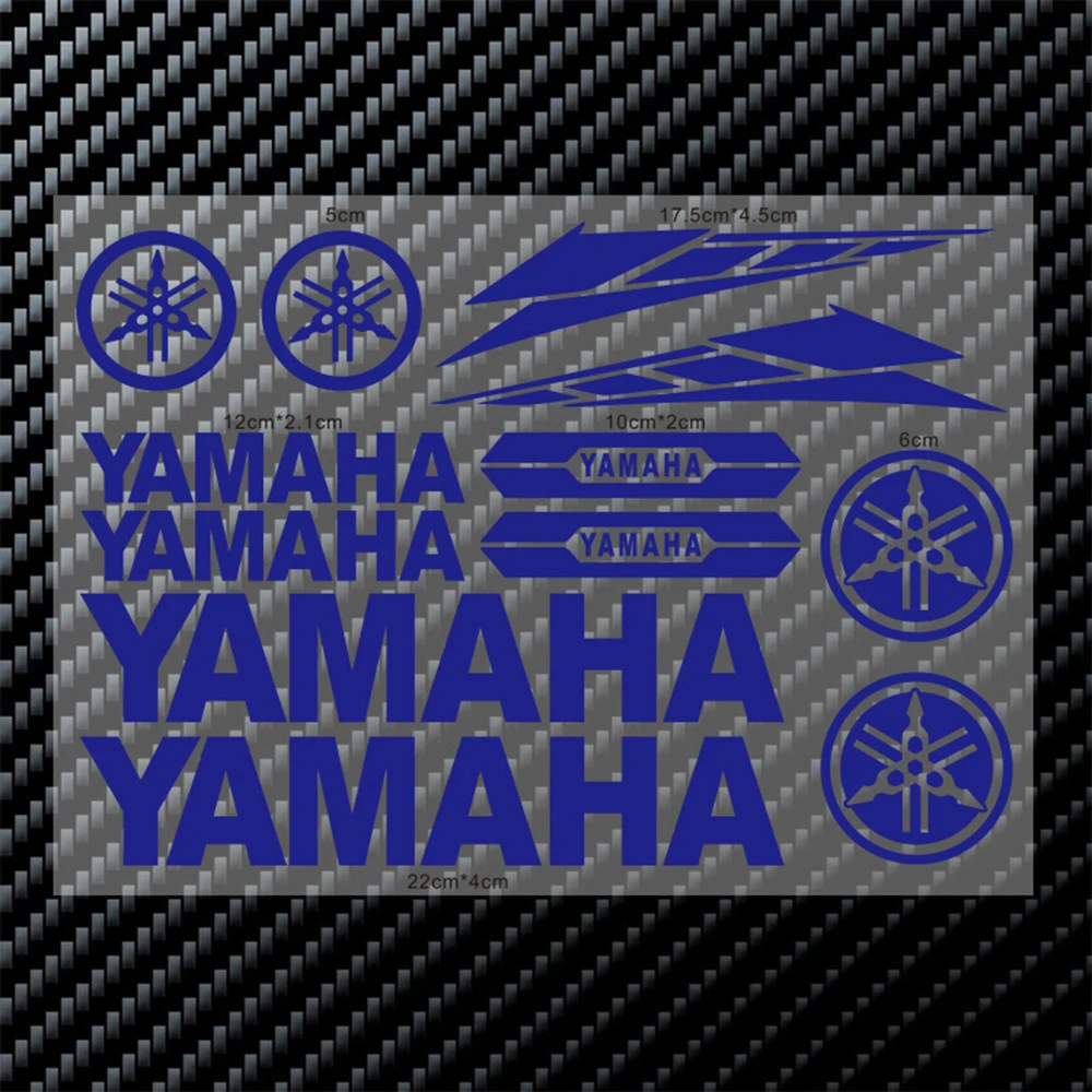 Voor Yamaha motorfietsstickers Letter Logo Scooter Brandstoftank Helm Modificatie Decoratieset Stickers