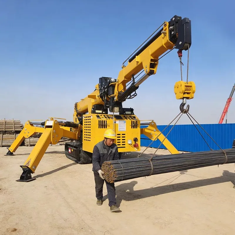 Custom  3T Diesel Crawler Self-Propelled Spider Crane for Narrow Space and Interior Decoration, Remote-Controlled Spider Crane