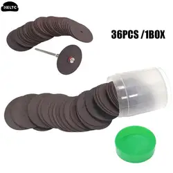 36pcs/BOX Dremel Accessories 24mm Cutting Disc Reinforced Cutting Wheel Rotary Saw Disc Tool Grinding Tool Family Standing Tools