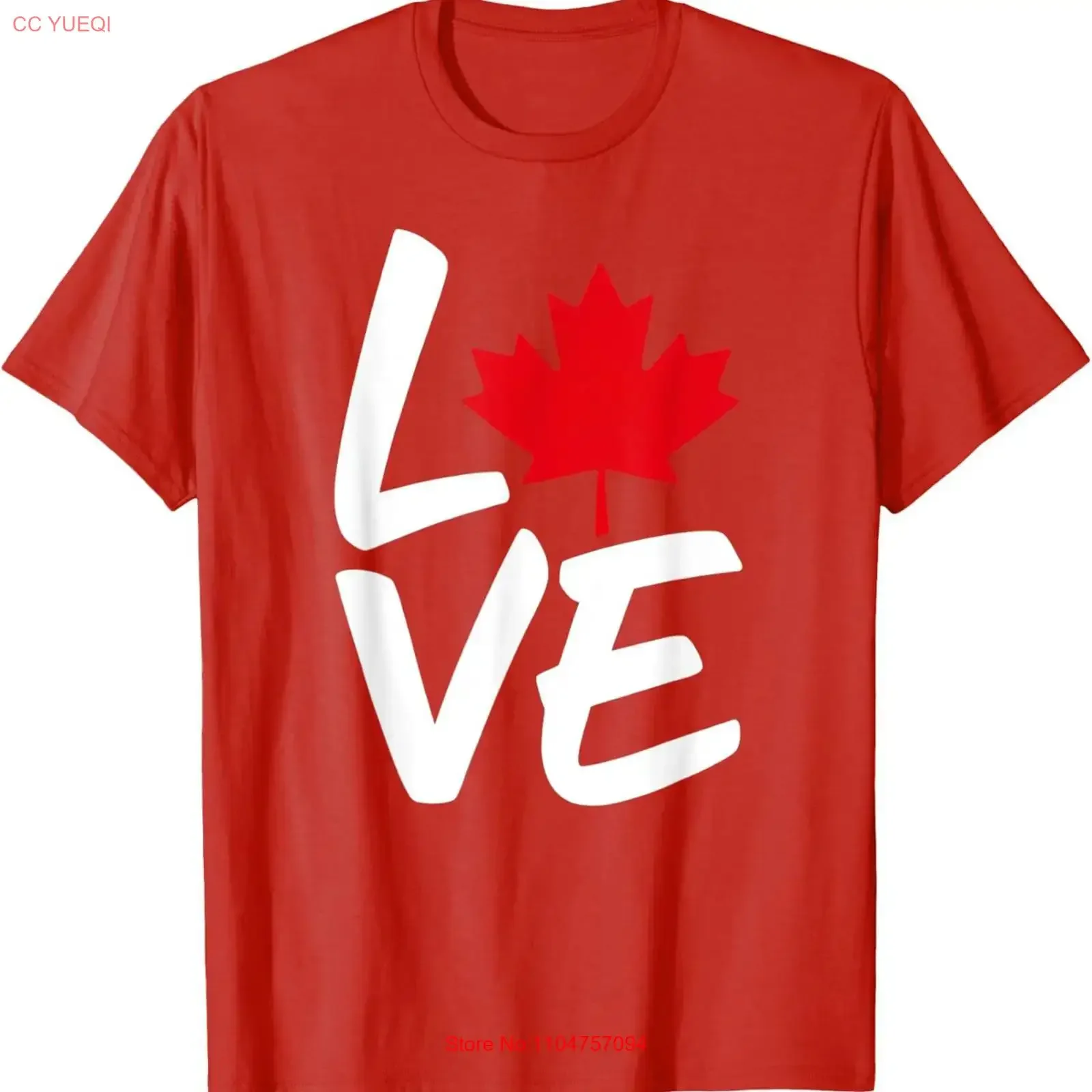 Canadian Pride Love Heart Design T Shirt vintage Washed Stretched Comfortable Soft designer clothes Unisex Versatile Stylish