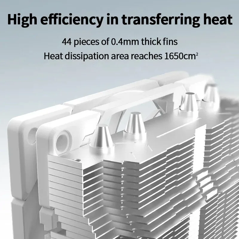 ID-COOLING ID IS-40X Low Profile CPU Cooler 4 Heat Pipes Downward Pressure Air Cooler for LGA1200/1700/115X AM4/AM5 ITX Chassis view 3