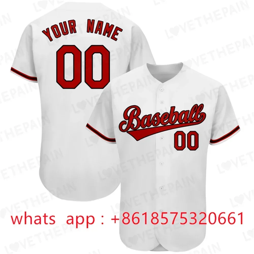 Custom Baseball Jersey Shirt 3D Printed for Men and Women Shirt Casual Shirts Hip Hop Unisex Tops
