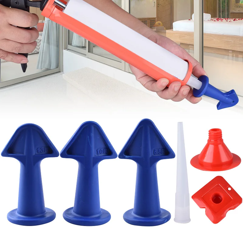 Door and window decoration, glass glue filling, nozzle, ceramic tile joint, floor silicone removal and caulking tool set