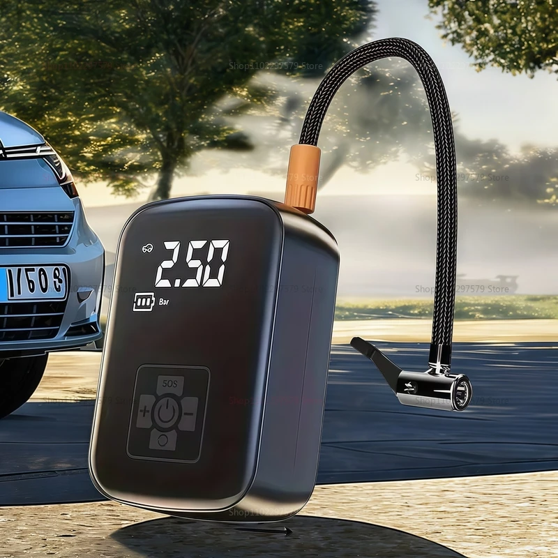 

Беспроводной автомобильный насос 2026: портативный цифровой компрессор для шин, многофункциональный аварийный насос для автомобилей, велосипедов, баскетбольных мячей и спортивного инвентаря