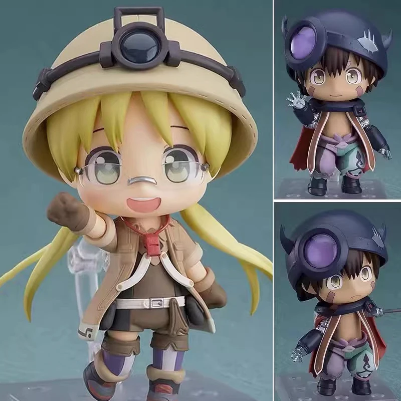 10cm Cute 1053# Made in Abyss Reg 1054# Made in Abyss Riko Action Figures Q Version Anime PVC Collection Model Toys Doll Gifts