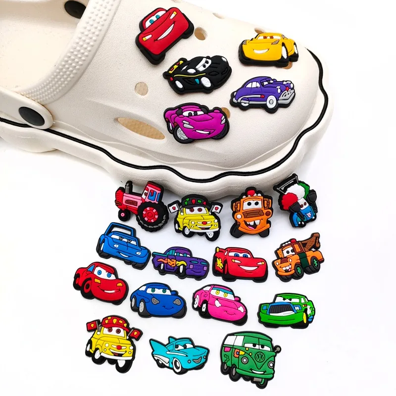 Lightning McQueen Cars diy shoe upper accessories creative cartoon three-dimensional shape shoe flower shoe buckle removable