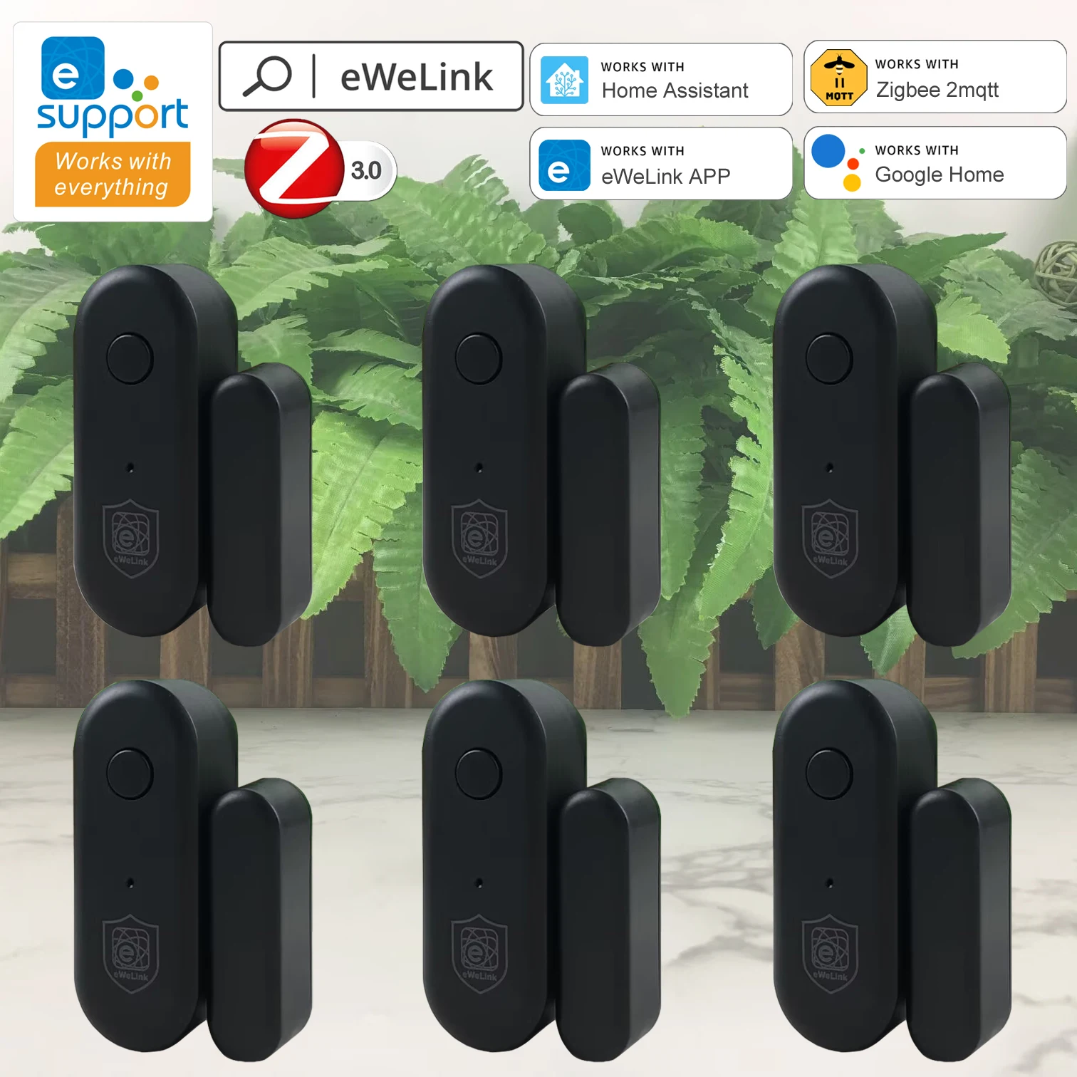 EWeLink Door Sensor Zigbee 3.0 Window Open Closed Detector Home Burglar Work With EWelink Zigbee Gateway App Alexa Yandex Alice