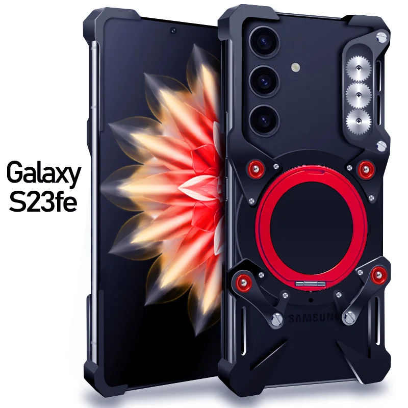 

Luxury Zimon Thor Heavy Duty Armor Metal Aluminum Phone Case For Samsung Galaxy S25 S24 FE Plus Ultra Back Fundas Coques Cover