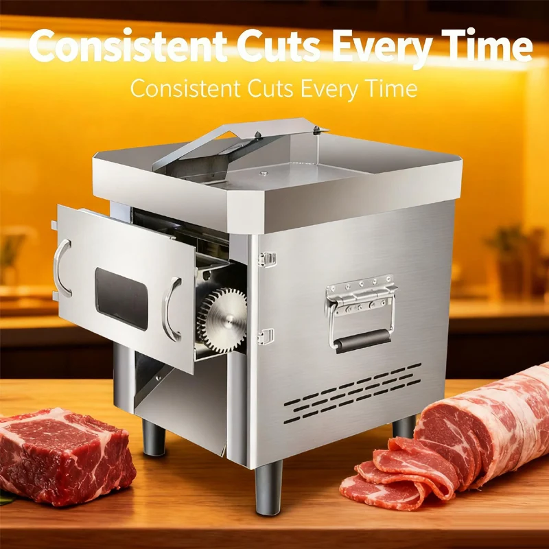 550 кг/ч электрическая коммерческая мясорубка из нержавеющей стали, кусачки, автоматическая мясорубка, машина для нарезки кубиками мяса