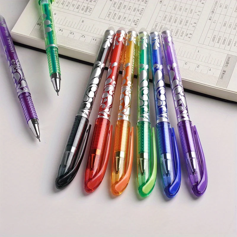 6/20/28/36/55Pcs Löschbaren Gel Stift Set 0,5mm 6 Farben Tinte schreiben Gel Stifte Kreative Zeichnung Werkzeuge Bürobedarf Schreibwaren – Detail 4