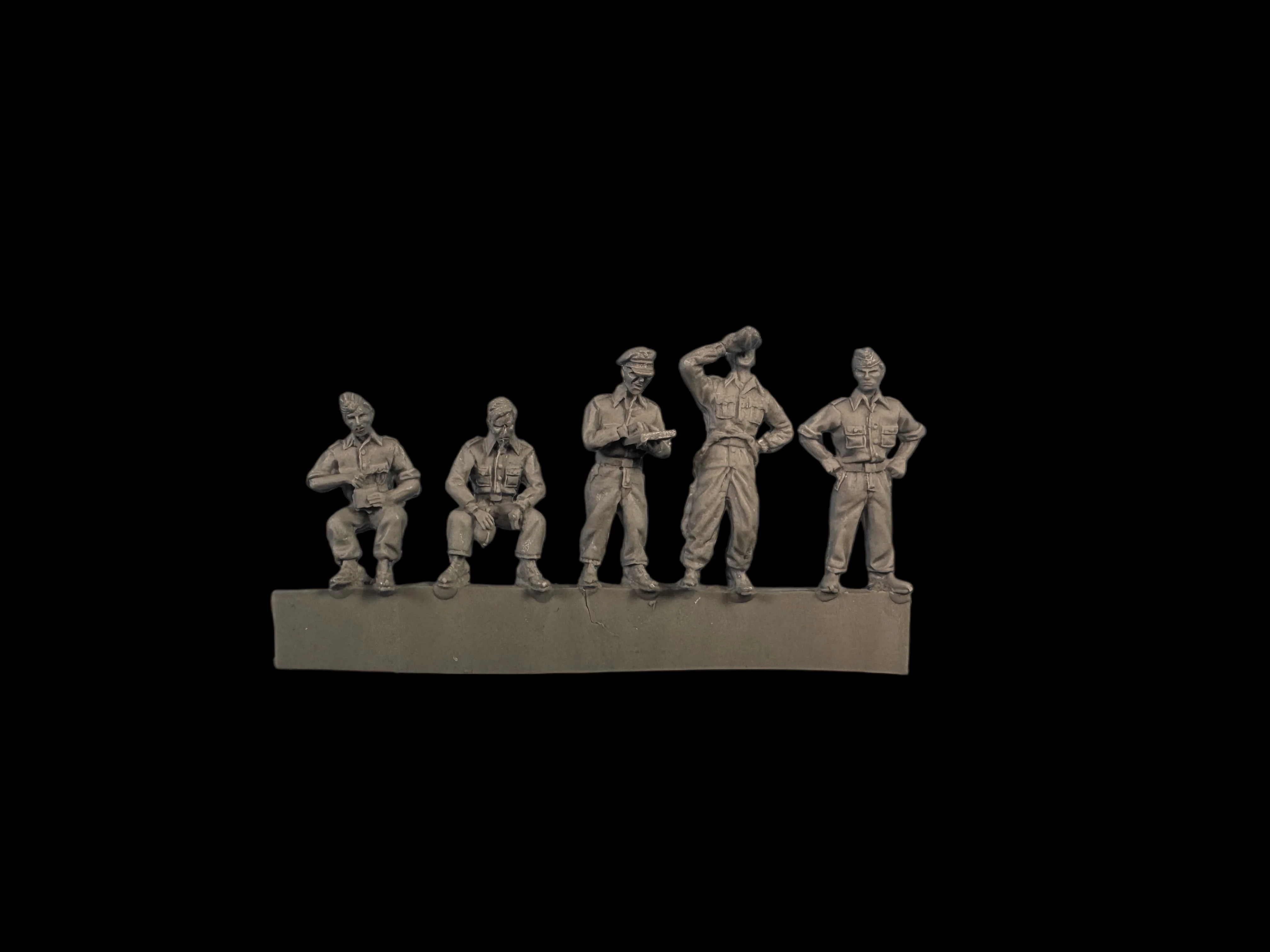 

1:72 Набор для сборки модели из литой смолы, GK, Группа командиров-водителей, без покраски