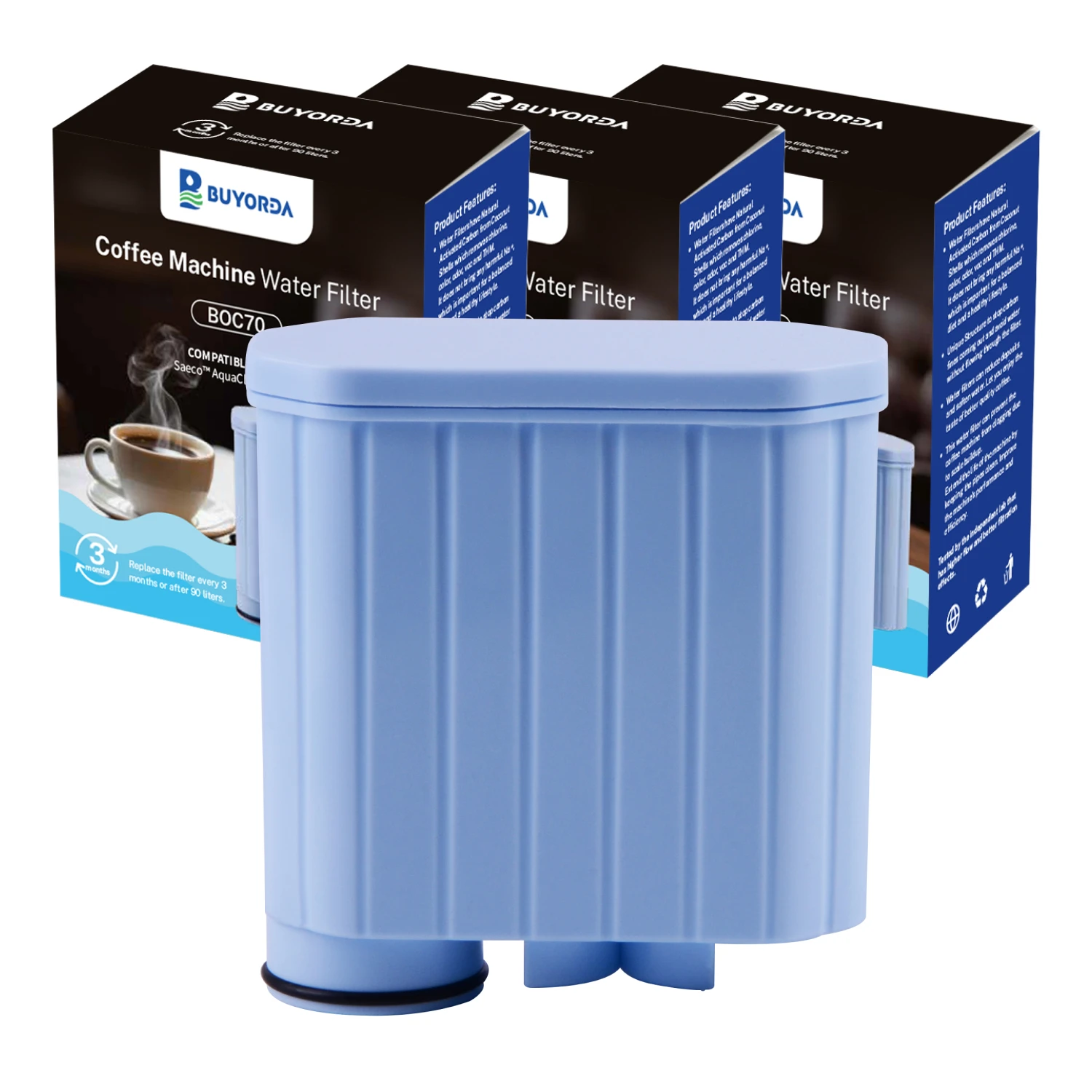 CA6903 Coffee Machine Water Filter Replacement Compatible for Philips Saeco Espresso Maker AquaClean Cartridge Anti Scale Filter