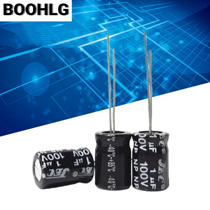 20PCS High School Audio Amplifier Power Amplifier Frequency Division No Limit NP Electrolytic Capacitor 100V 1UF 1UF 100V 10X16