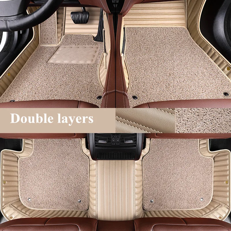 

Top quality! Custom car floor mats for Toyota Land Cruiser 100 2007-1998 5 seats waterproof double layers carpets for LC100 2003