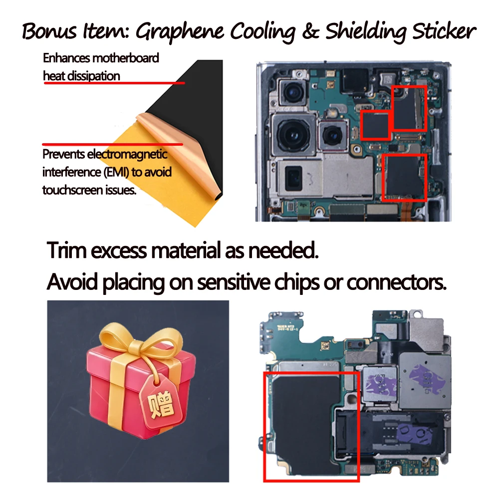 6.8' 120Hz AMOLED For Samsung Galaxy Pantall S23 Ultra LCD with Frame S921B S918U Display Assembly Touch Screen Digitizer