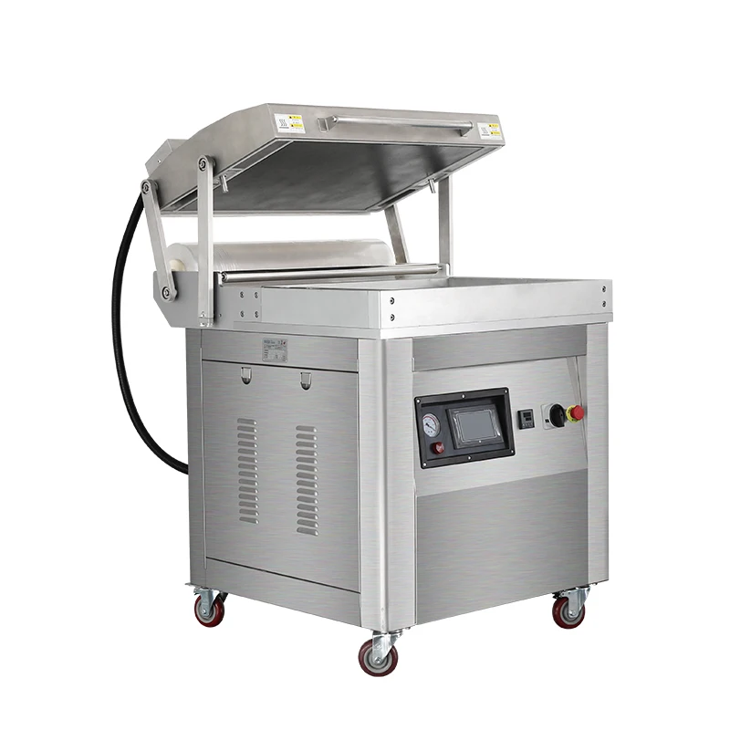 เครื่องซีลสูญญากาศแบบถาดแนวตั้ง รุ่น HVC-760FS ยี่ห้อ Hualian สำหรับบรรจุภัณฑ์เนื้อสัตว์/ปลา/อาหารทะเล/ไส้กรอก/อุปกรณ์เสริม