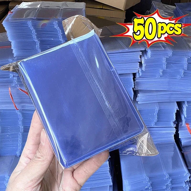 50/30/1Pack 35PT Transparent Card Sleeves TopLoaders PVC Hard Plastic Game Cards Holder Cover for Collectible Trading Cards