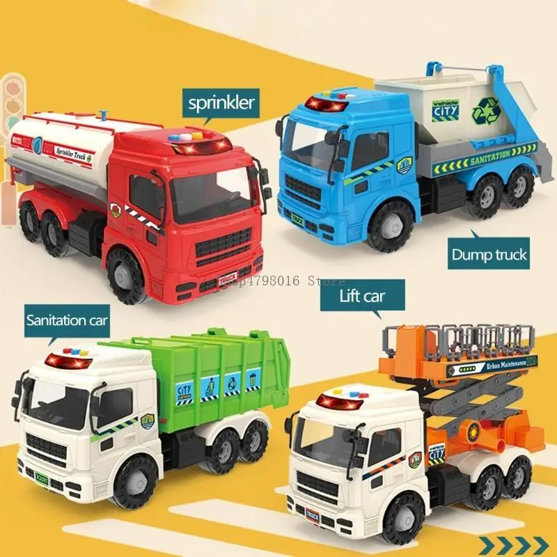 

City Fleet Large Toy Car Dump Truck Engineering Truck Building Block City Construction Toy For Children Boy Adults