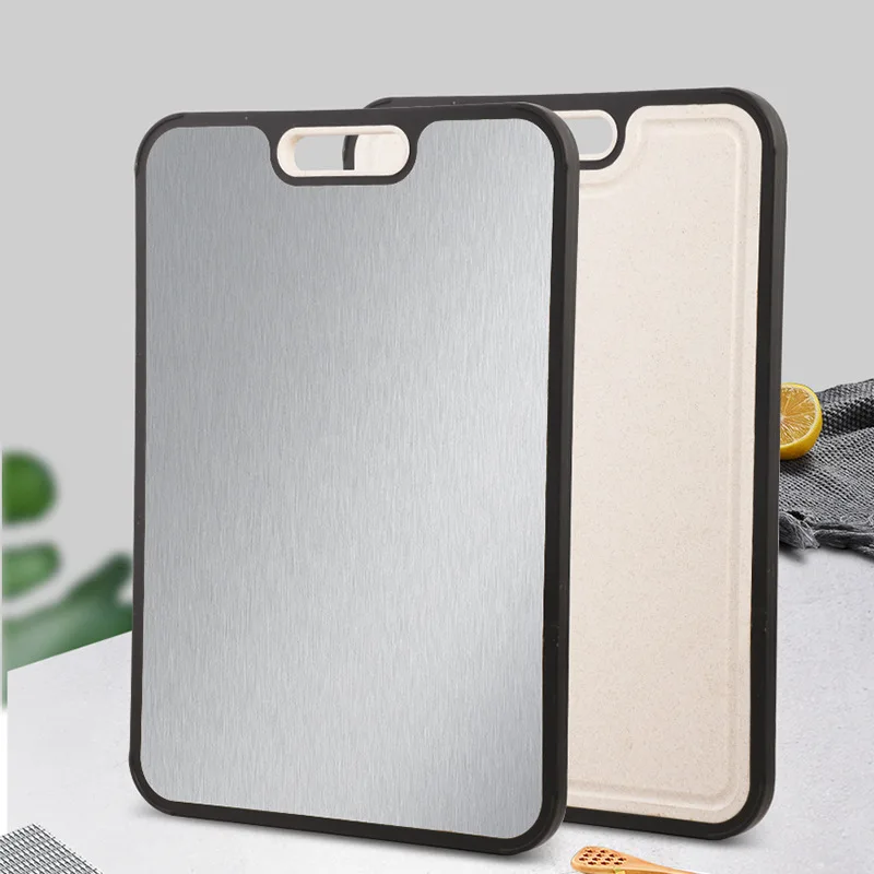 

Customized pure titanium wheat fiber double-sided cutting board anti-mildew double-sided kitchen special