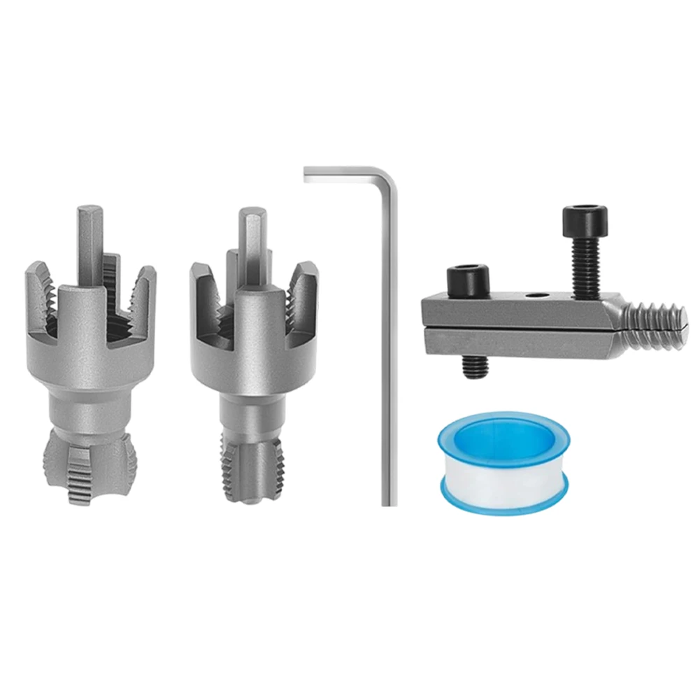 2 Pack Internal and External Pipe Threading Tool for PVC and PPR Water Pipes with 1/2 and 3/4 Inch Compatibility