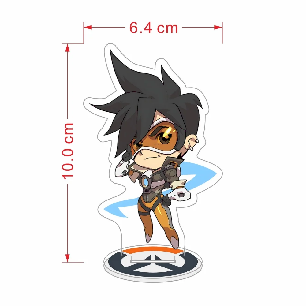Game Overwatch 2 Acrylic Stand keyring Anime Toy Cosplay Character Roles Desktop OrnamentAccessories Good Collection Gifts 10cm view 5