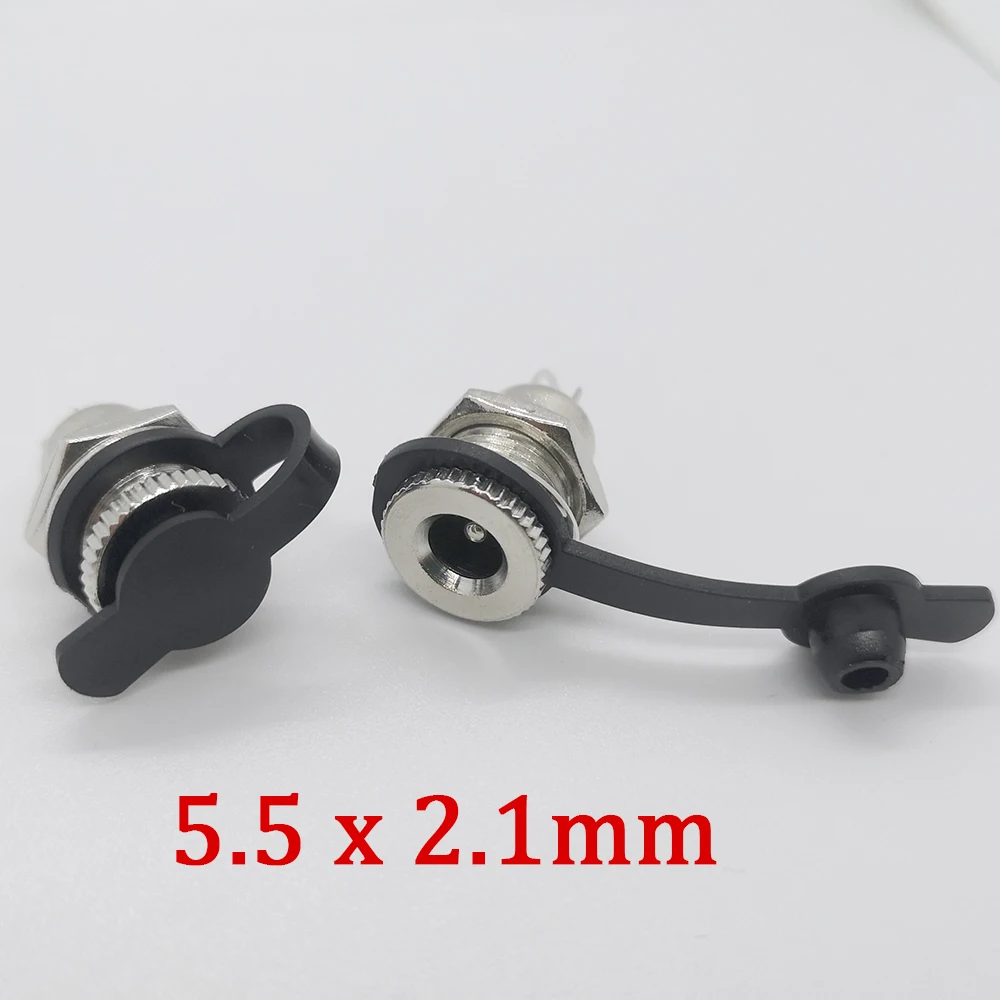 

2/5/10Pcs/LOT DC099 5.5 mm x 2.1mm DC Power Jack Socket Female Panel Mounting Connector With Waterproof Case