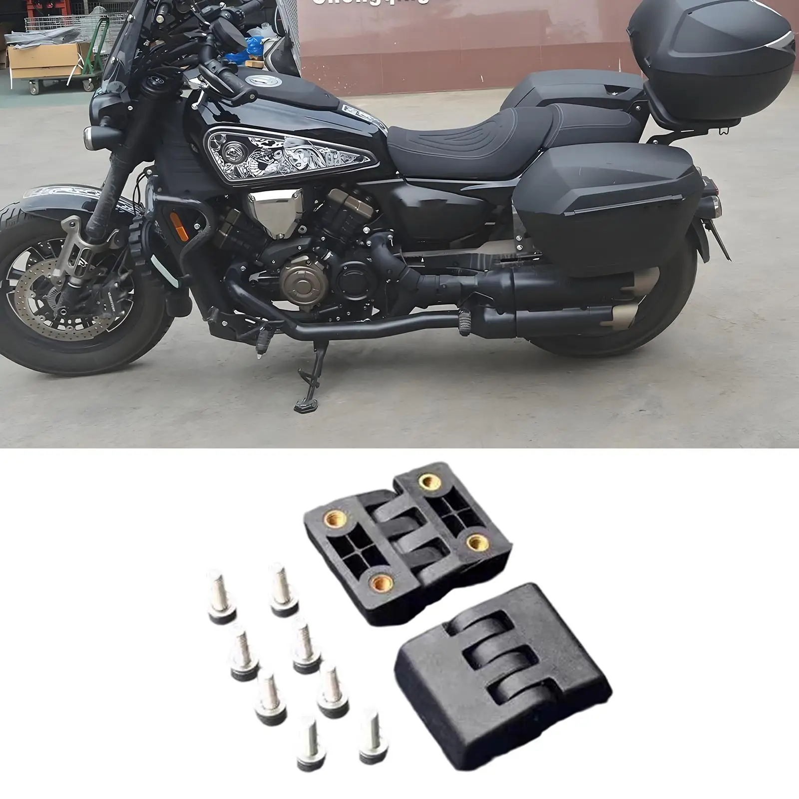 

2 Pieces Motorcycle Rear Top Case Hinges,Tail Box Hinges Replacement,Nylon