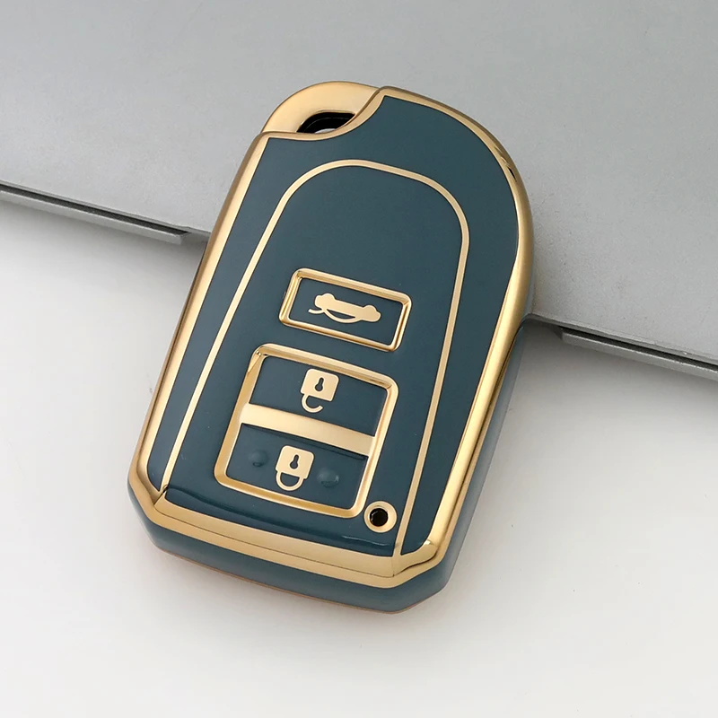 3 Buttons TPU Remote Auto Shell Fob for Toyota Yaris HAIs 2020 Hiace 200 Sienta Car Key Cover Case Protect Bag Keychain