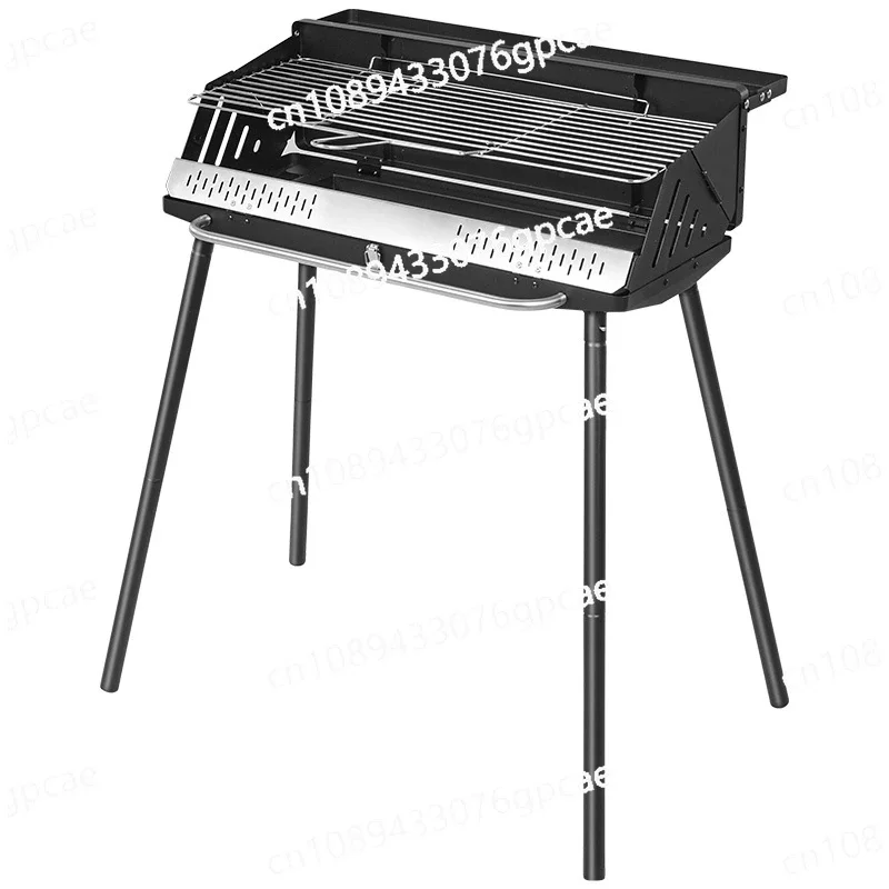 Ink Cigarette Vertical Barbecue Grill Camping Barbecue Grill Outdoor Household Folding Portable Charcoal Skewers Barbecue Stove